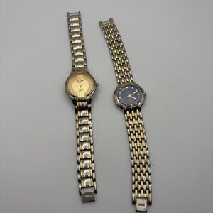 Omax Quartz 2 Watches Lot – Needs Battery